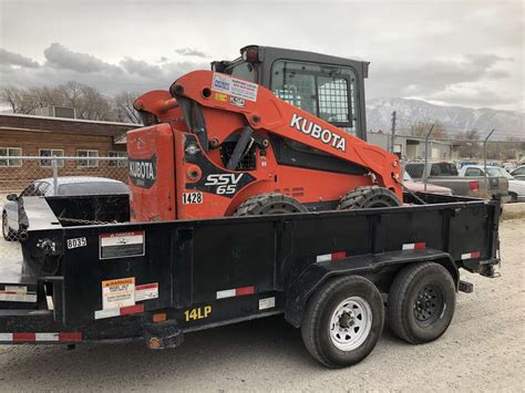 best dump trailer to haul skid steer|bumper pull skid steer trailer.